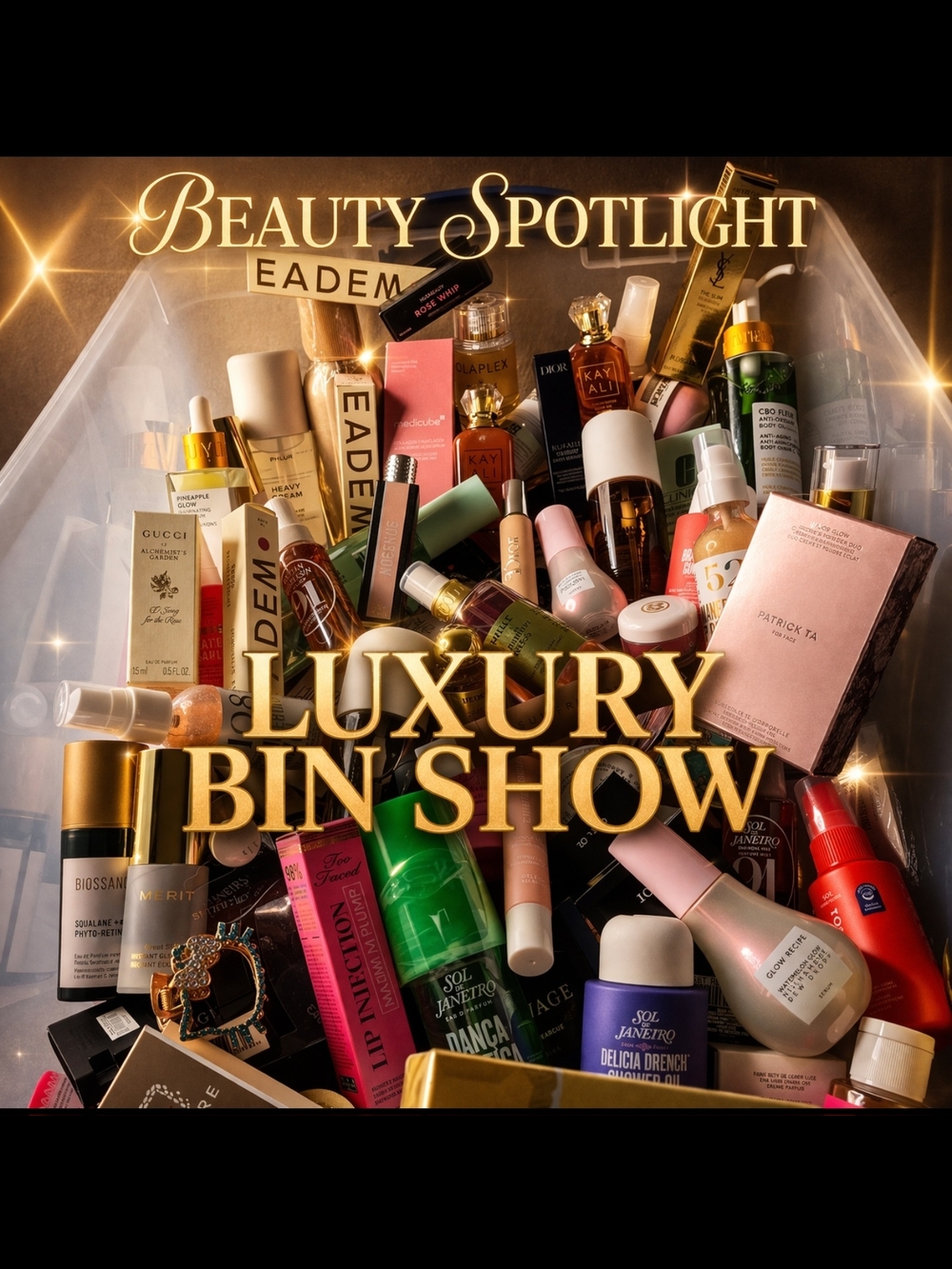 Luxury Beauty Lot - Mixed Skincare & Makeup (Pink, Gold, Green, White)